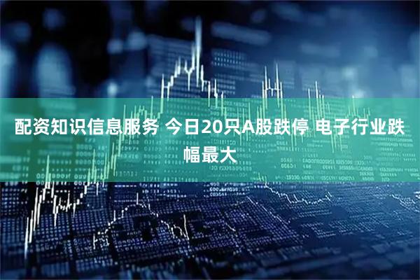 配资知识信息服务 今日20只A股跌停 电子行业跌幅最大